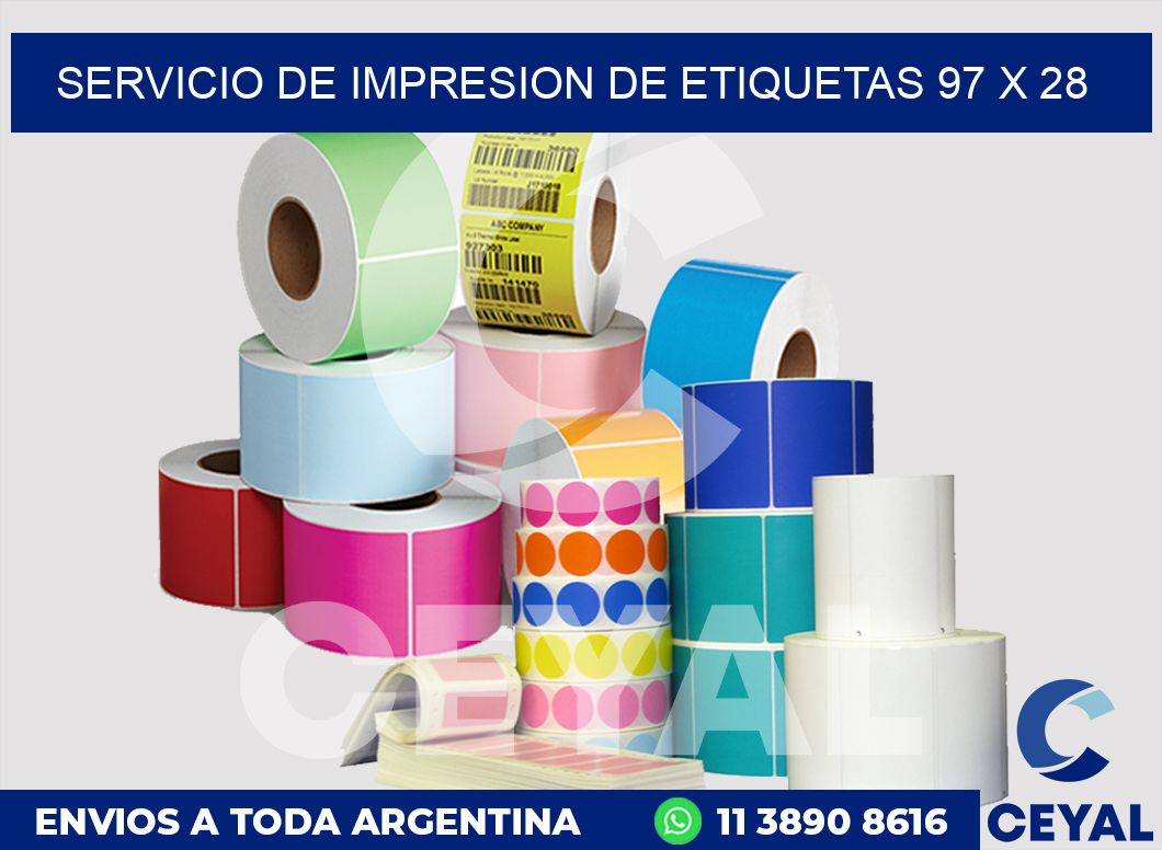 servicio de impresion de etiquetas 97 x 28