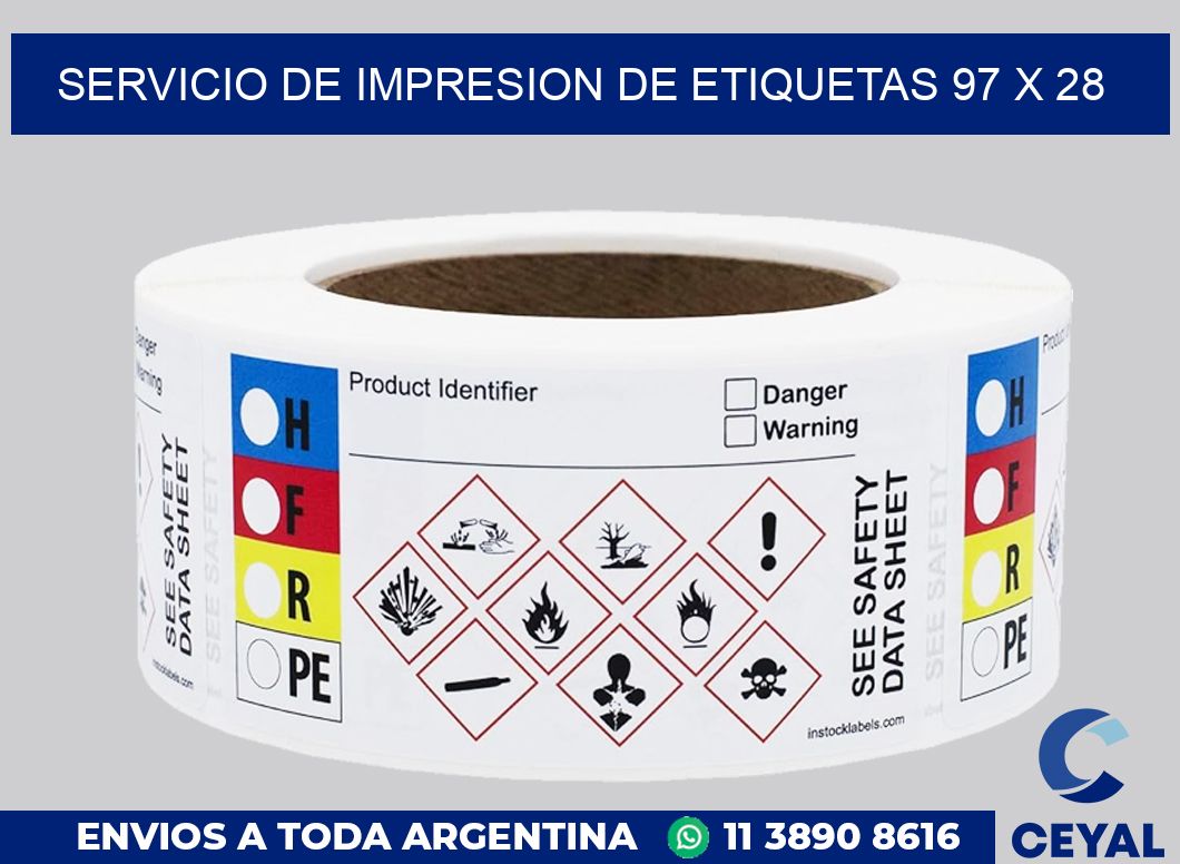 servicio de impresion de etiquetas 97 x 28