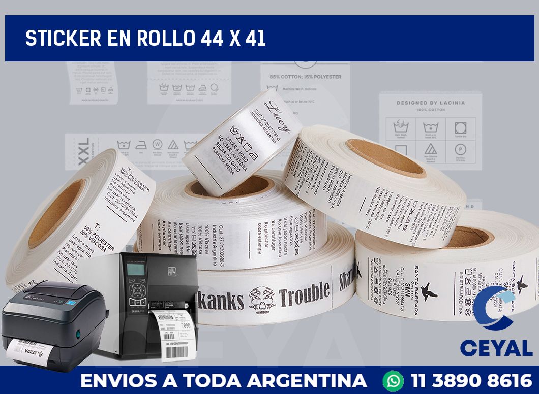 sticker en rollo 44 x 41