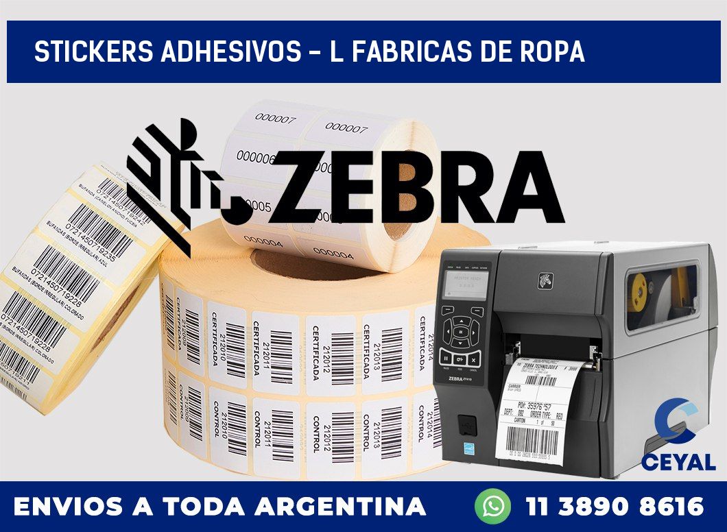 stickers adhesivos – l fabricas de ropa