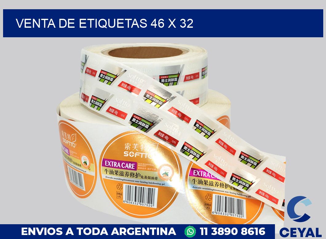 venta de etiquetas 46 x 32