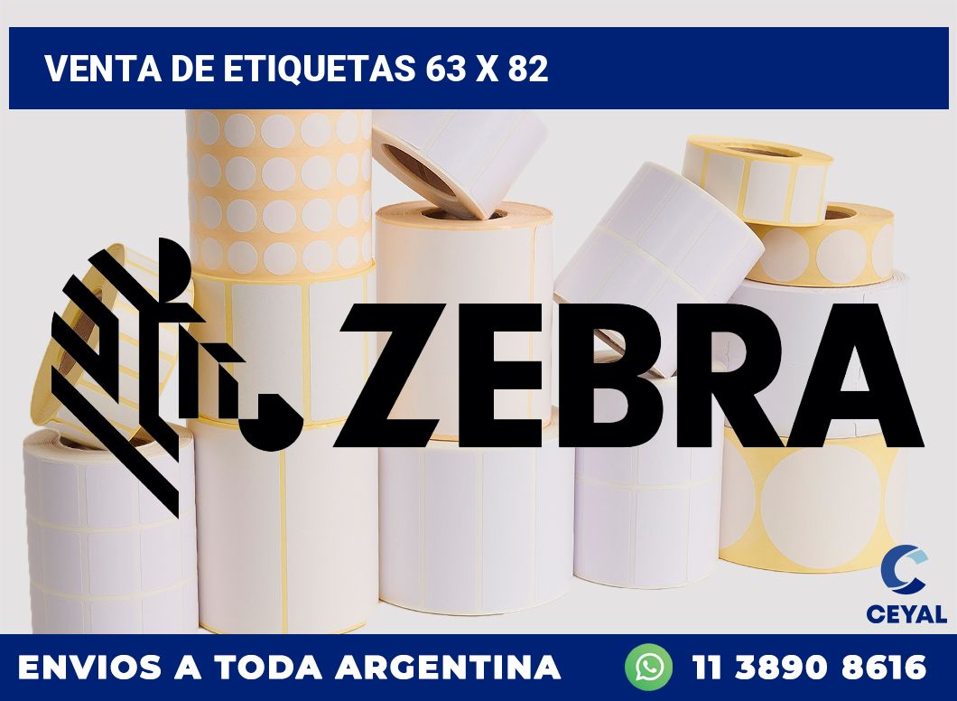 venta de etiquetas 63 x 82
