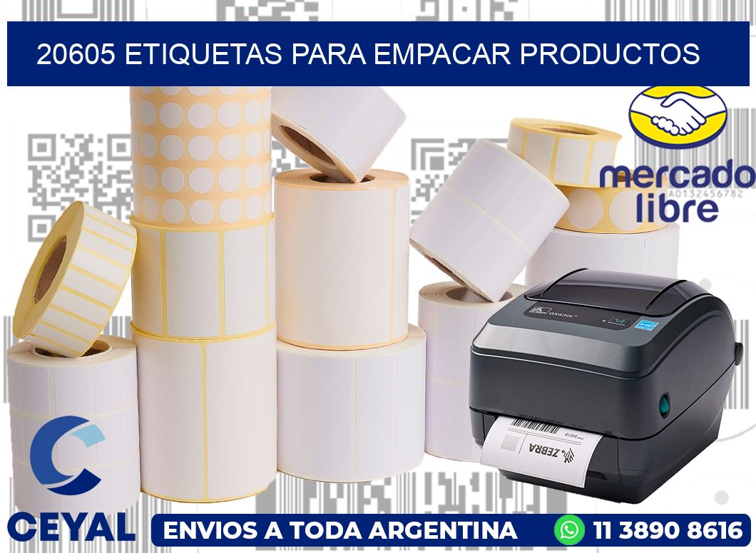 20605 etiquetas para empacar productos