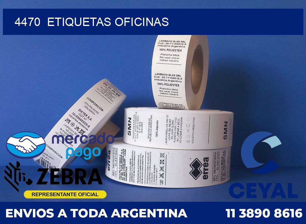 4470 Etiquetas oficinas