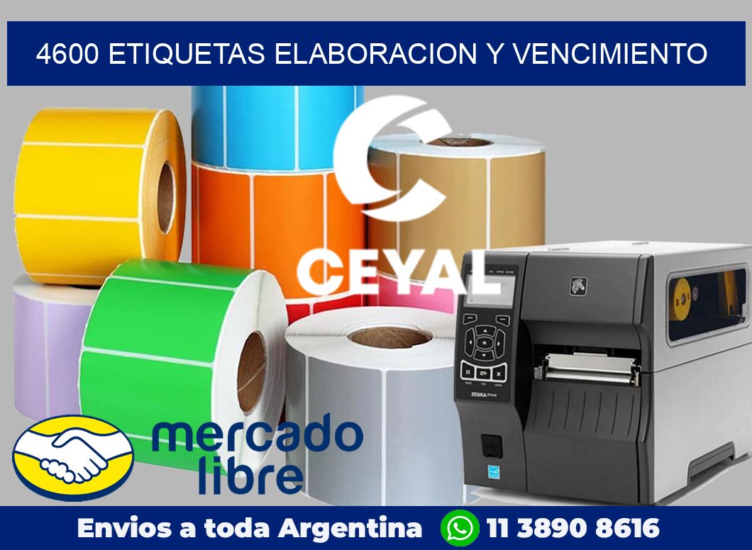 4600 Etiquetas elaboracion y vencimiento
