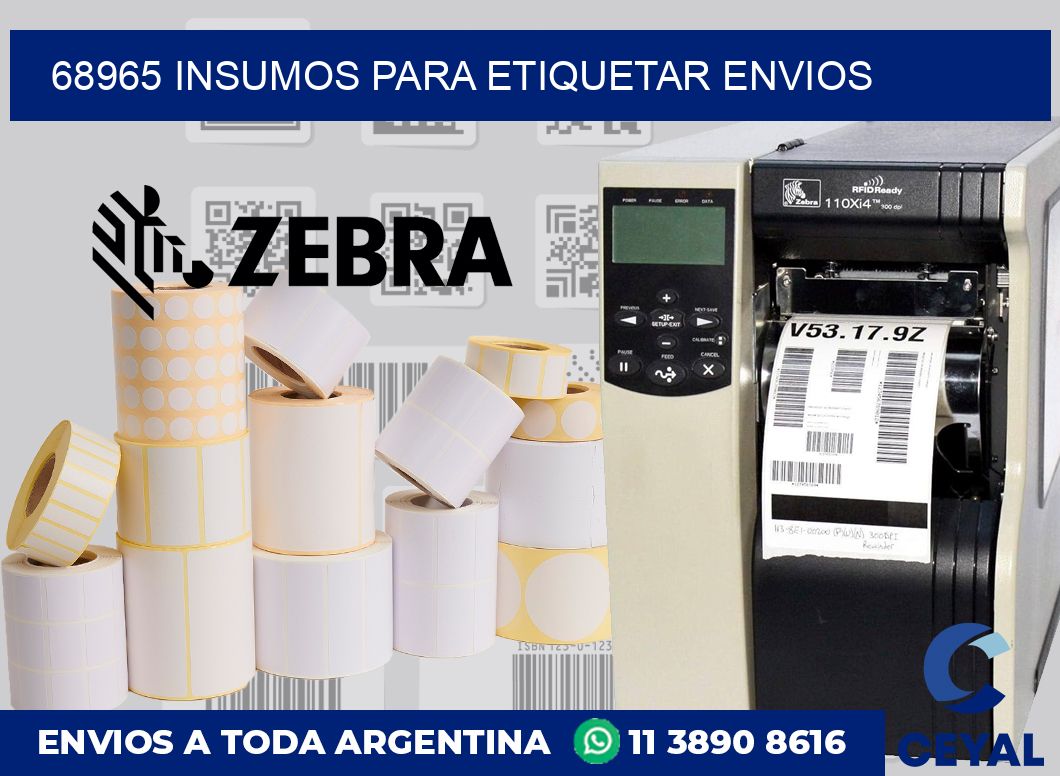 68965 insumos para etiquetar envios