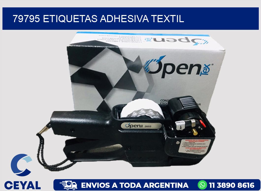 79795 etiquetas adhesiva textil