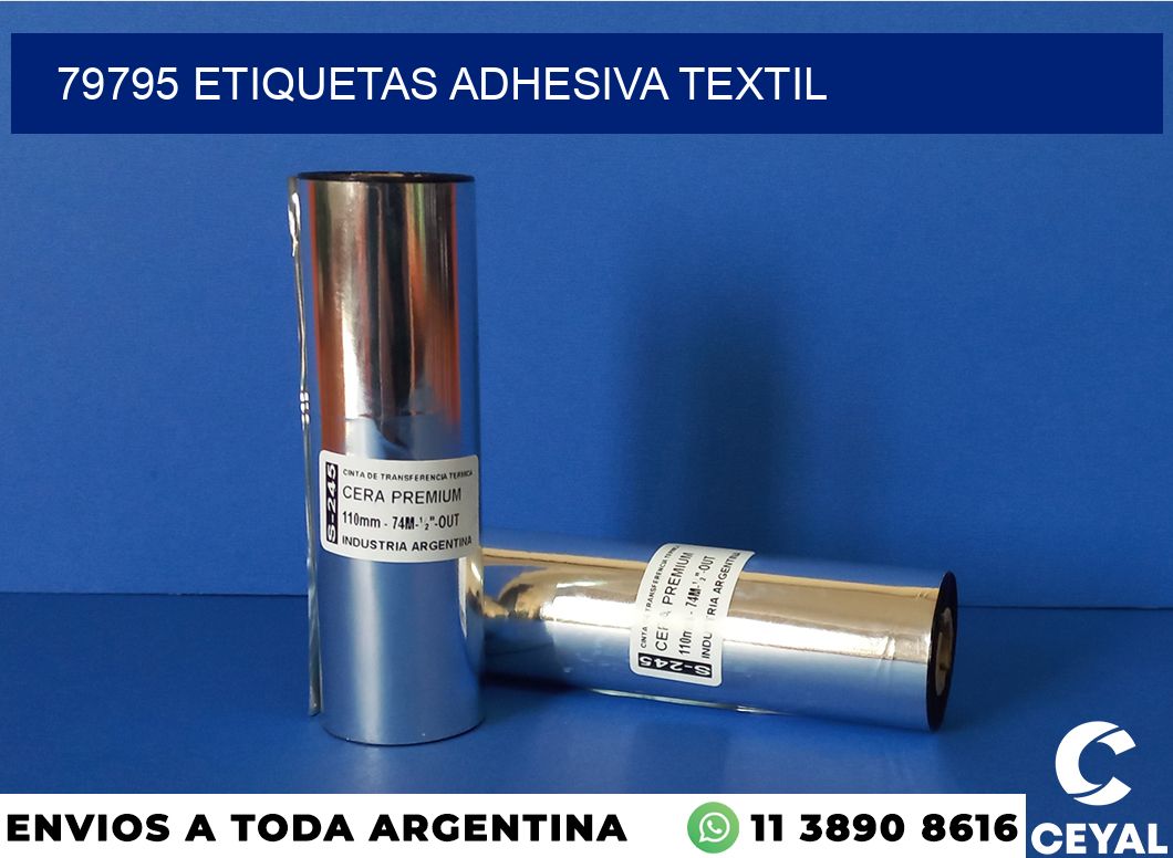 79795 etiquetas adhesiva textil