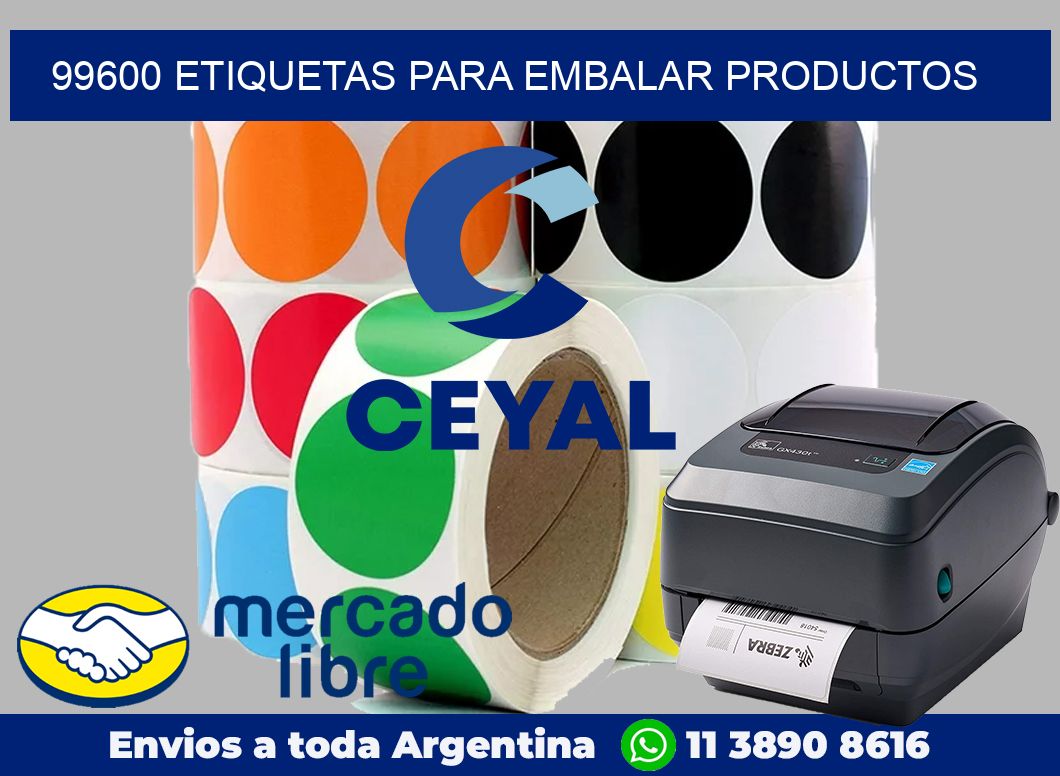 99600 Etiquetas para embalar productos