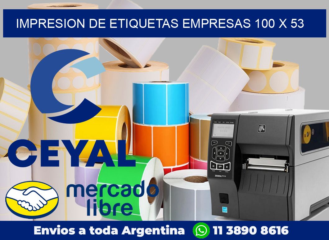 Impresion de etiquetas empresas 100 x 53