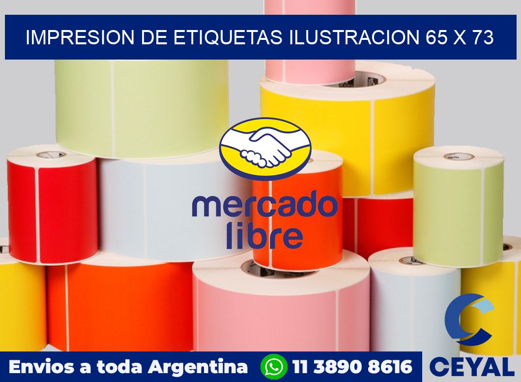 Impresion de etiquetas ilustracion 65 x 73