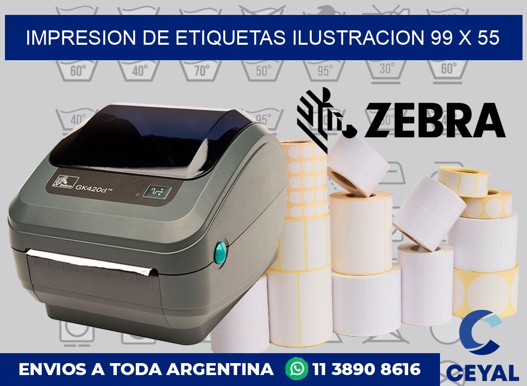 Impresion de etiquetas ilustracion 99 x 55