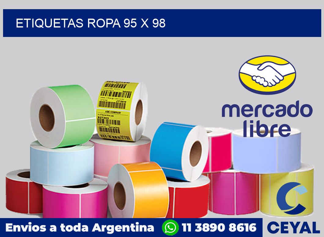 etiquetas ropa 95 x 98