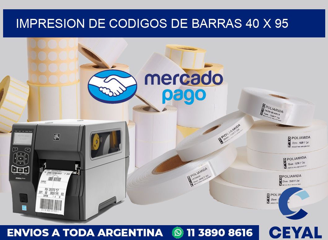 impresion de codigos de barras 40 x 95
