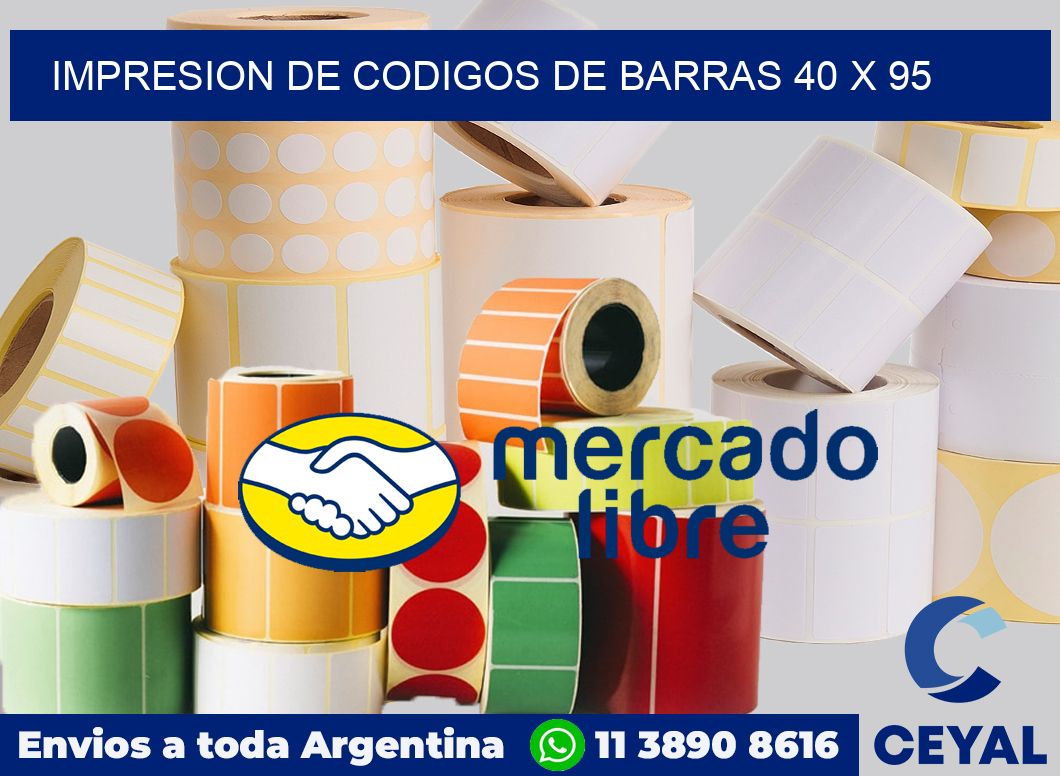 impresion de codigos de barras 40 x 95