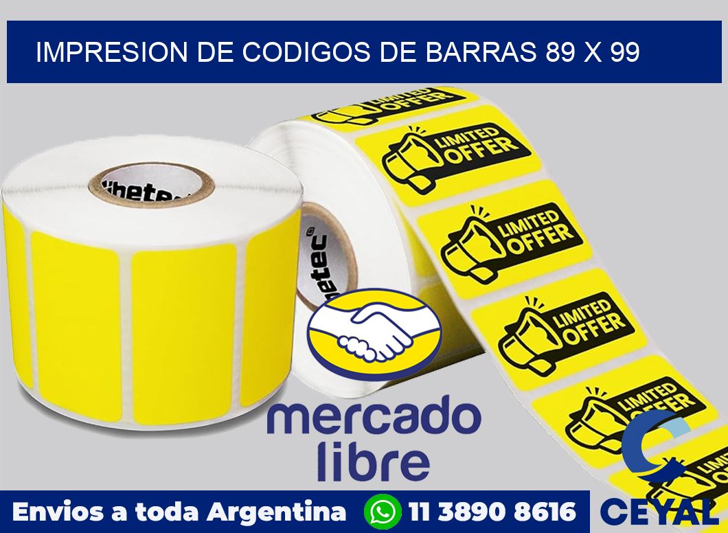 impresion de codigos de barras 89 x 99