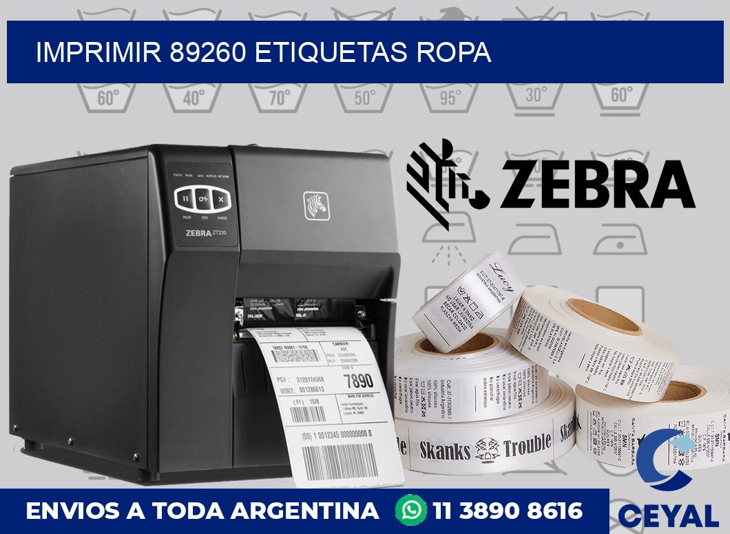 imprimir 89260 etiquetas ropa