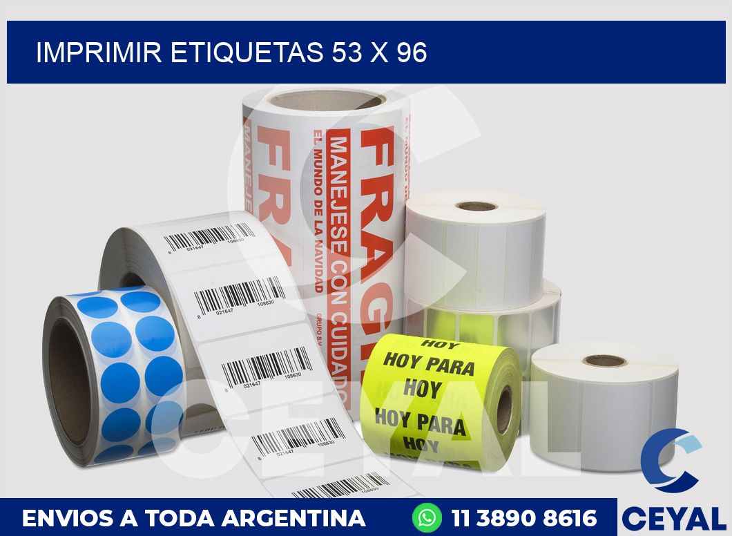 imprimir etiquetas 53 x 96