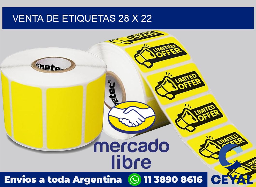 venta de etiquetas 28 x 22