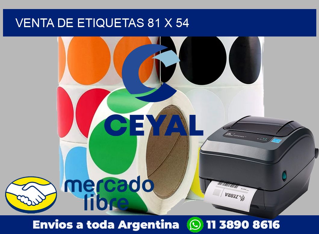 venta de etiquetas 81 x 54