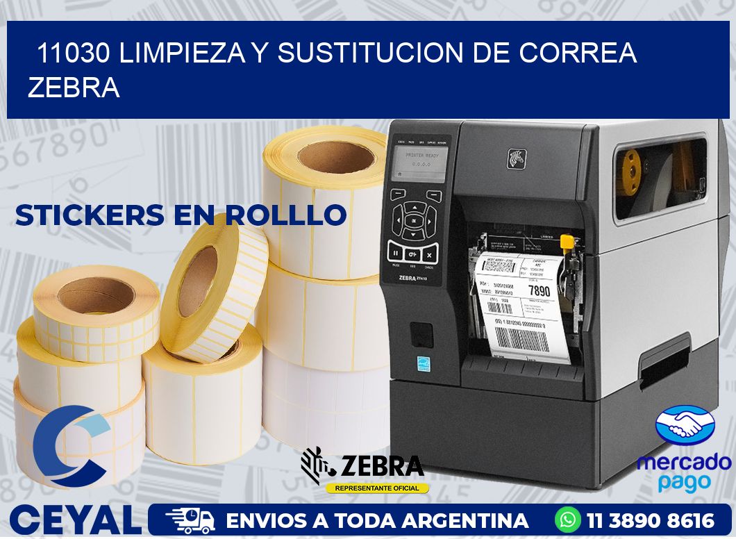 11030 LIMPIEZA Y SUSTITUCION DE CORREA ZEBRA