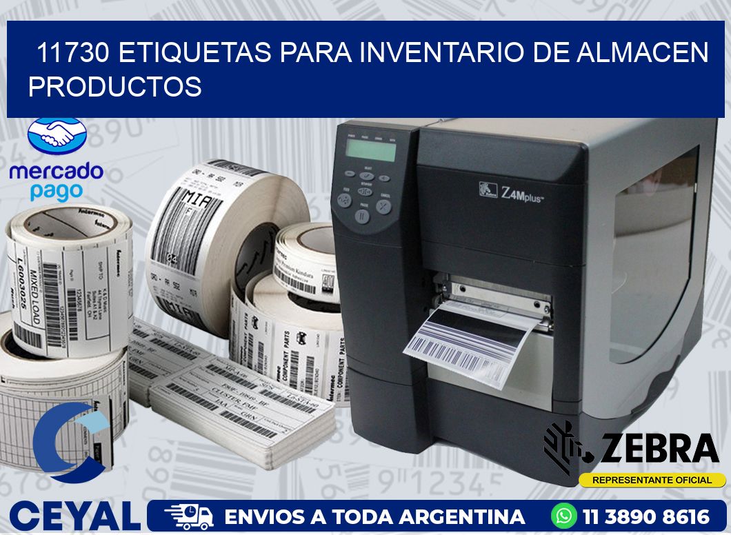 11730 ETIQUETAS PARA INVENTARIO DE ALMACEN PRODUCTOS