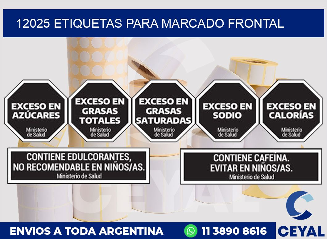 12025 ETIQUETAS PARA MARCADO FRONTAL