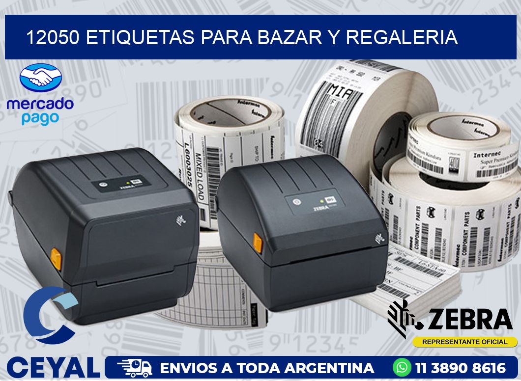 12050 ETIQUETAS PARA BAZAR Y REGALERIA
