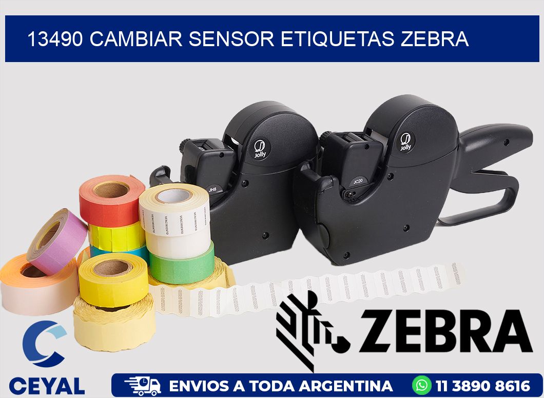 13490 CAMBIAR SENSOR ETIQUETAS ZEBRA