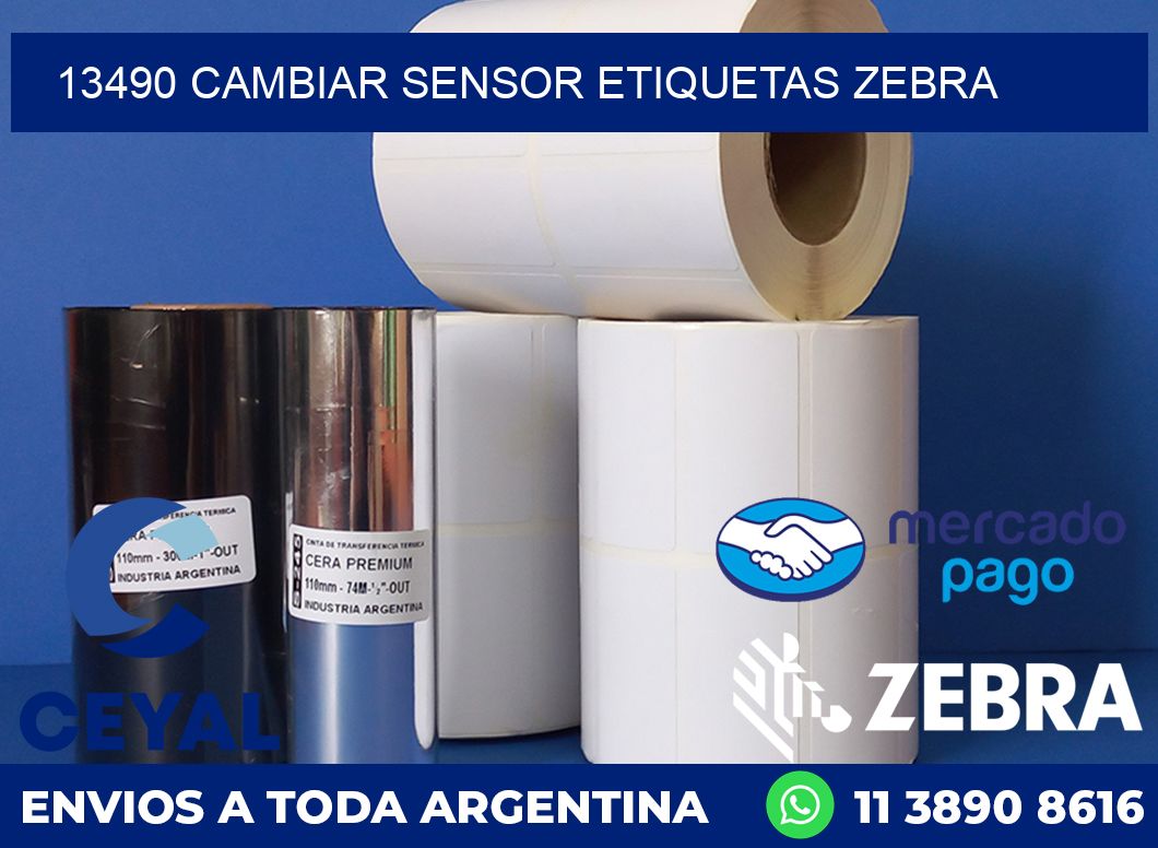 13490 CAMBIAR SENSOR ETIQUETAS ZEBRA