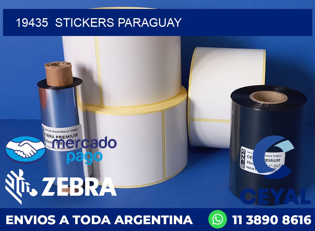 19435 STICKERS PARAGUAY
