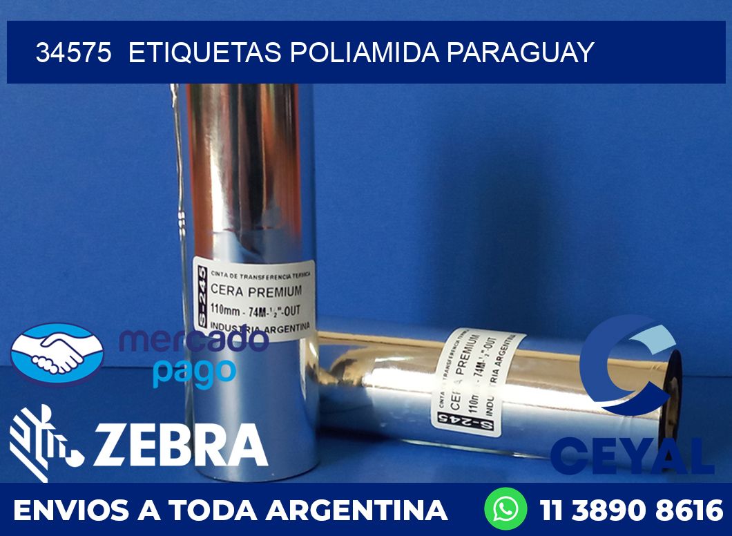 34575 ETIQUETAS POLIAMIDA PARAGUAY