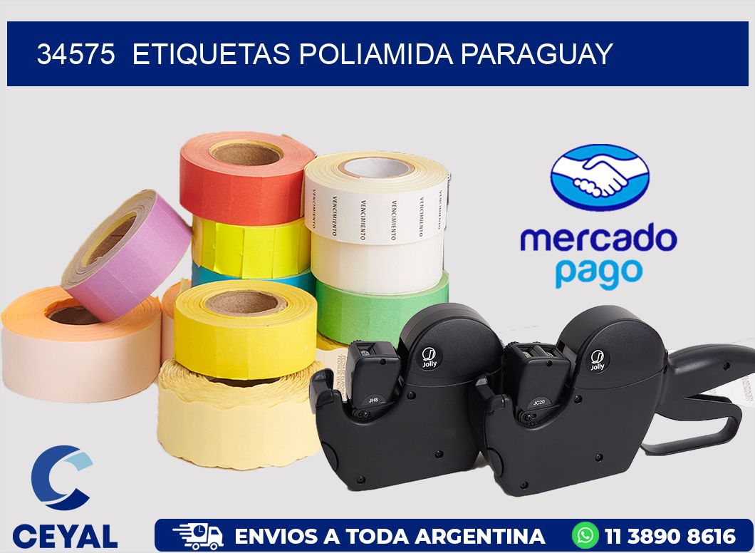 34575 ETIQUETAS POLIAMIDA PARAGUAY