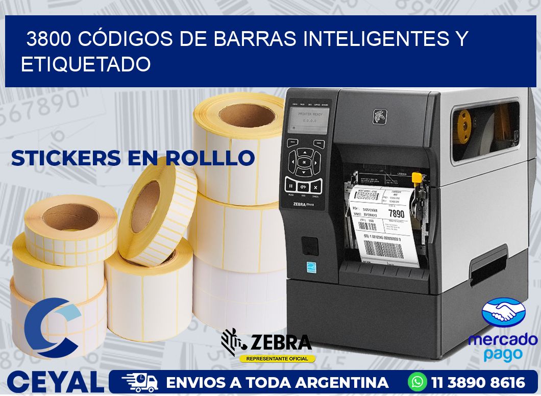 3800 CÓDIGOS DE BARRAS INTELIGENTES Y ETIQUETADO