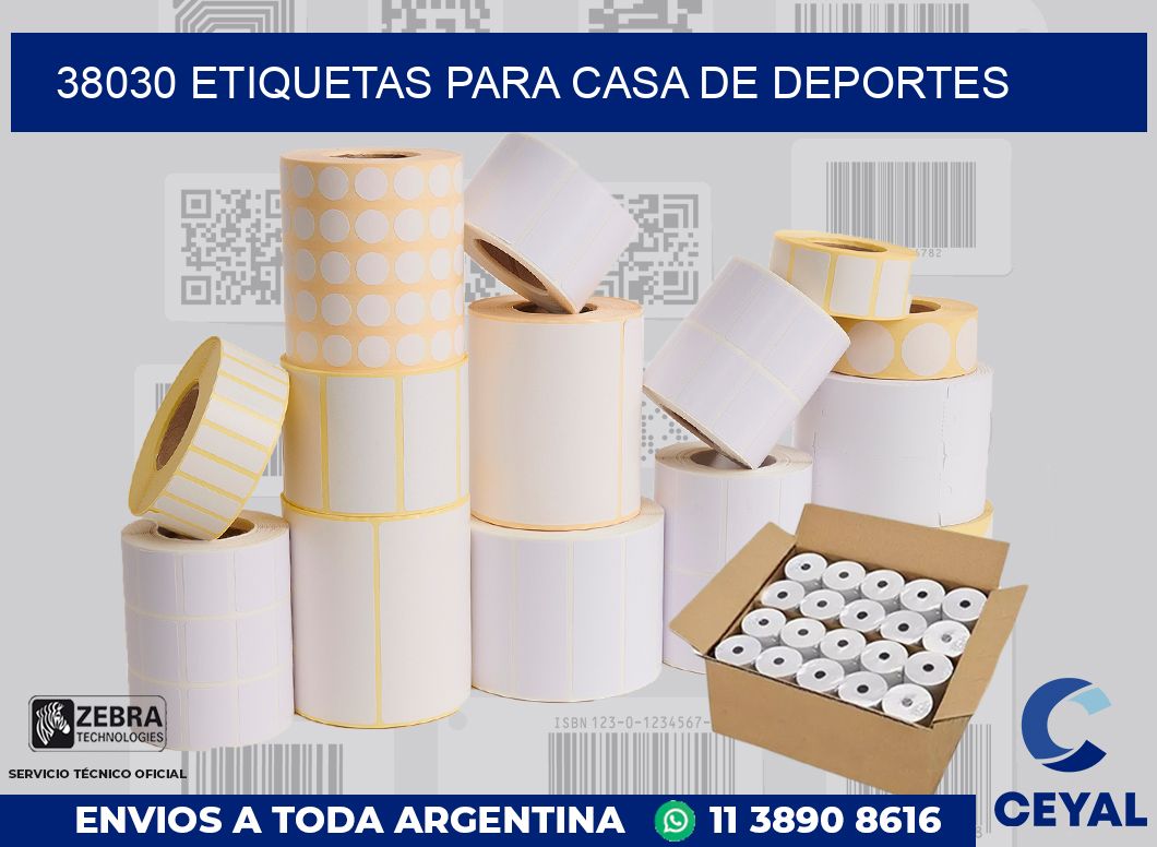 38030 ETIQUETAS PARA CASA DE DEPORTES