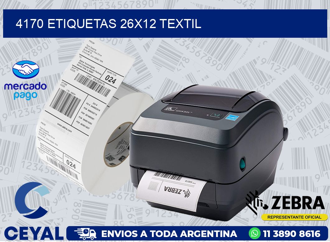 4170 ETIQUETAS 26X12 TEXTIL
