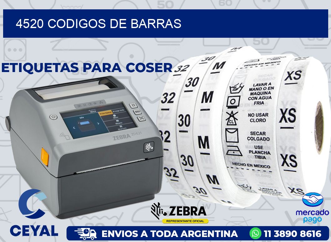 4520 CODIGOS DE BARRAS