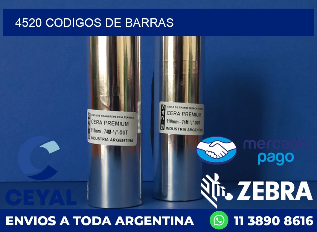 4520 CODIGOS DE BARRAS