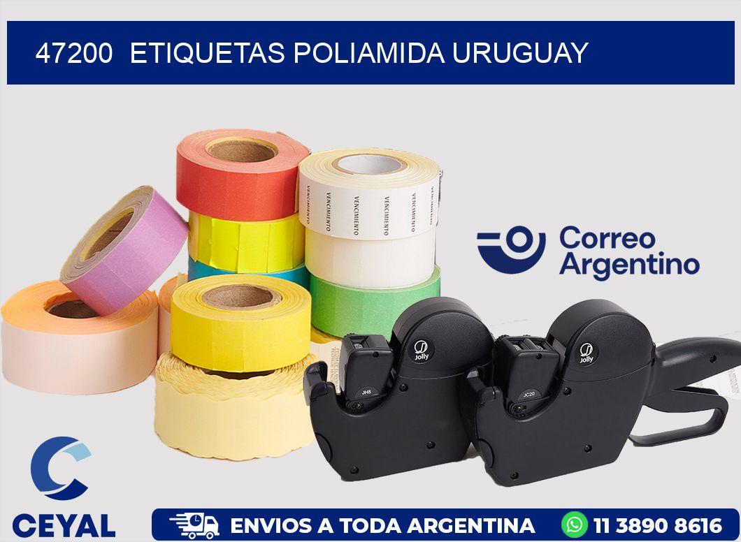47200 ETIQUETAS POLIAMIDA URUGUAY