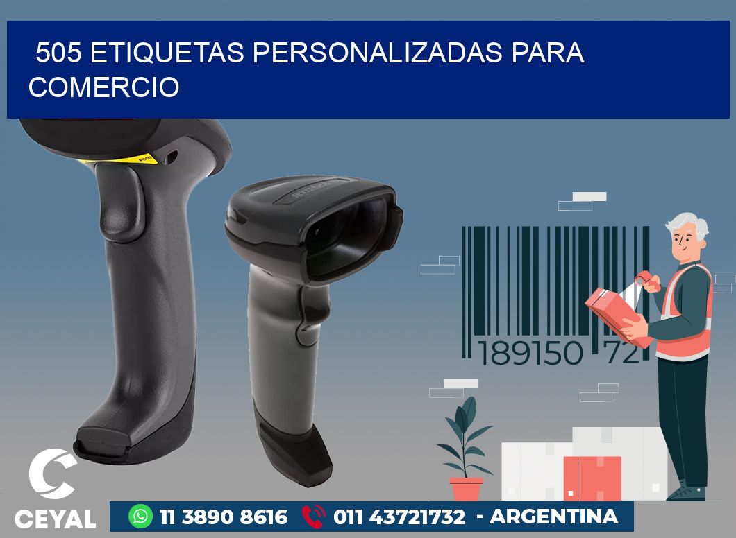 505 ETIQUETAS PERSONALIZADAS PARA COMERCIO