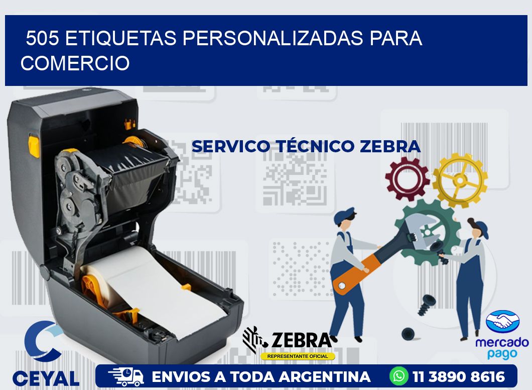 505 ETIQUETAS PERSONALIZADAS PARA COMERCIO