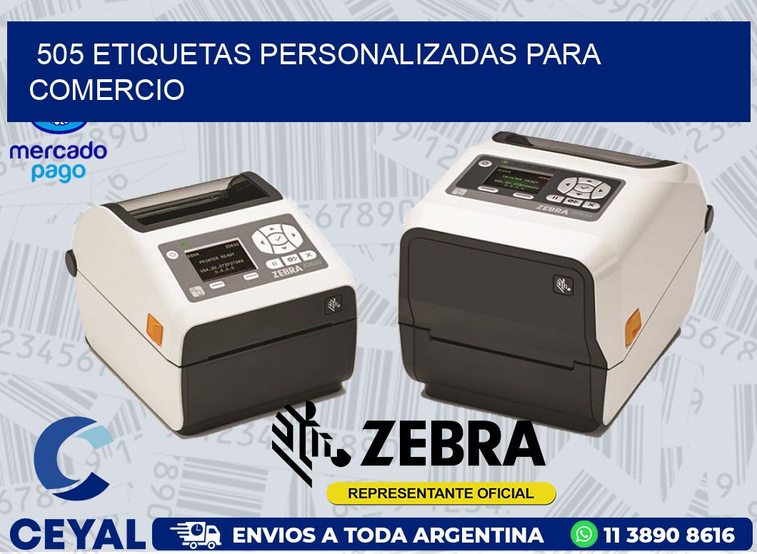 505 ETIQUETAS PERSONALIZADAS PARA COMERCIO