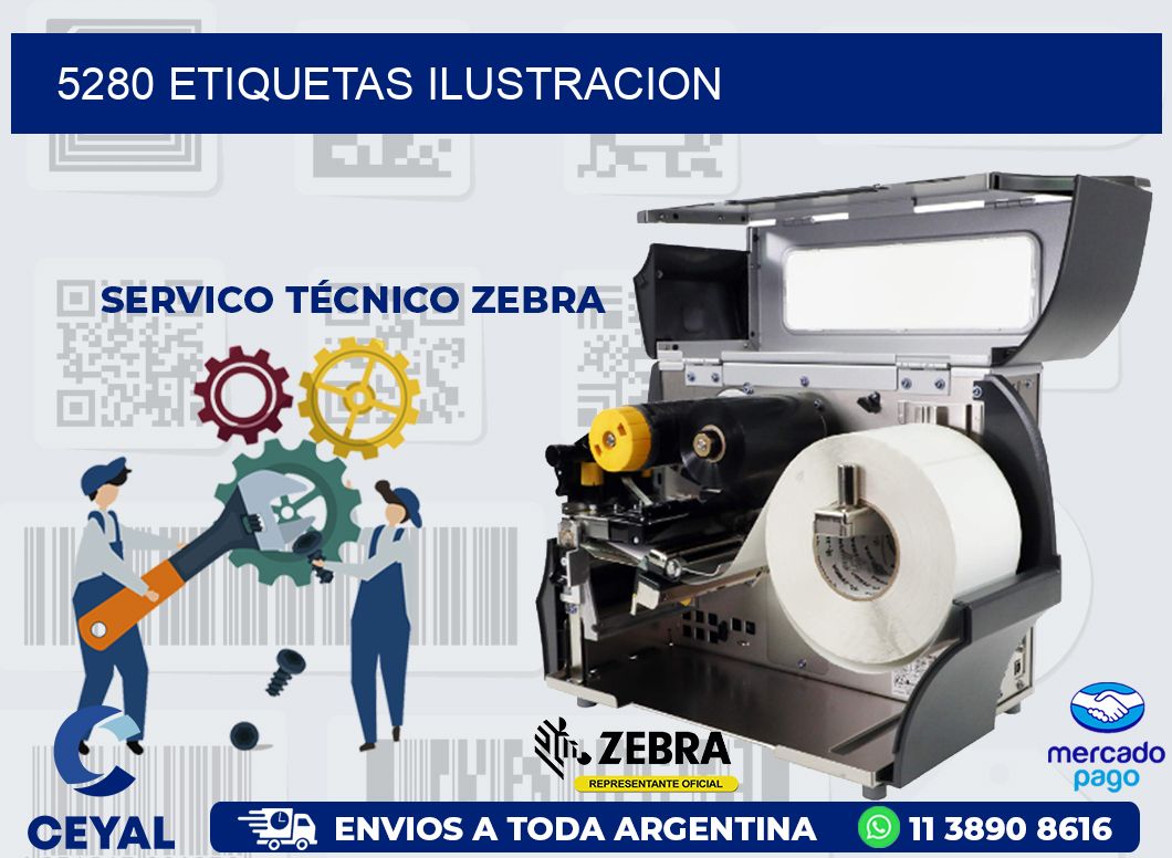 5280 ETIQUETAS ILUSTRACION