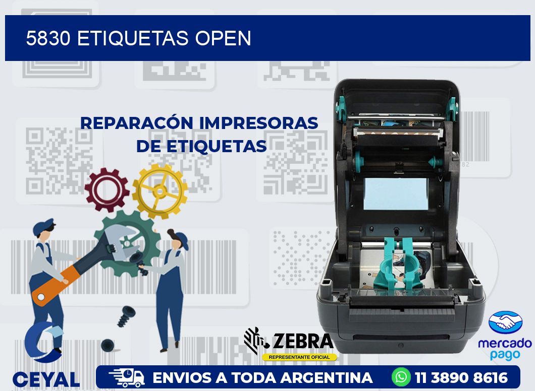5830 ETIQUETAS OPEN