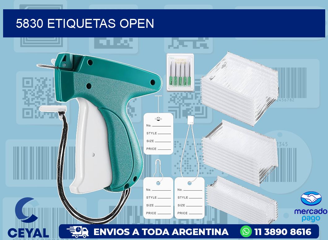 5830 ETIQUETAS OPEN