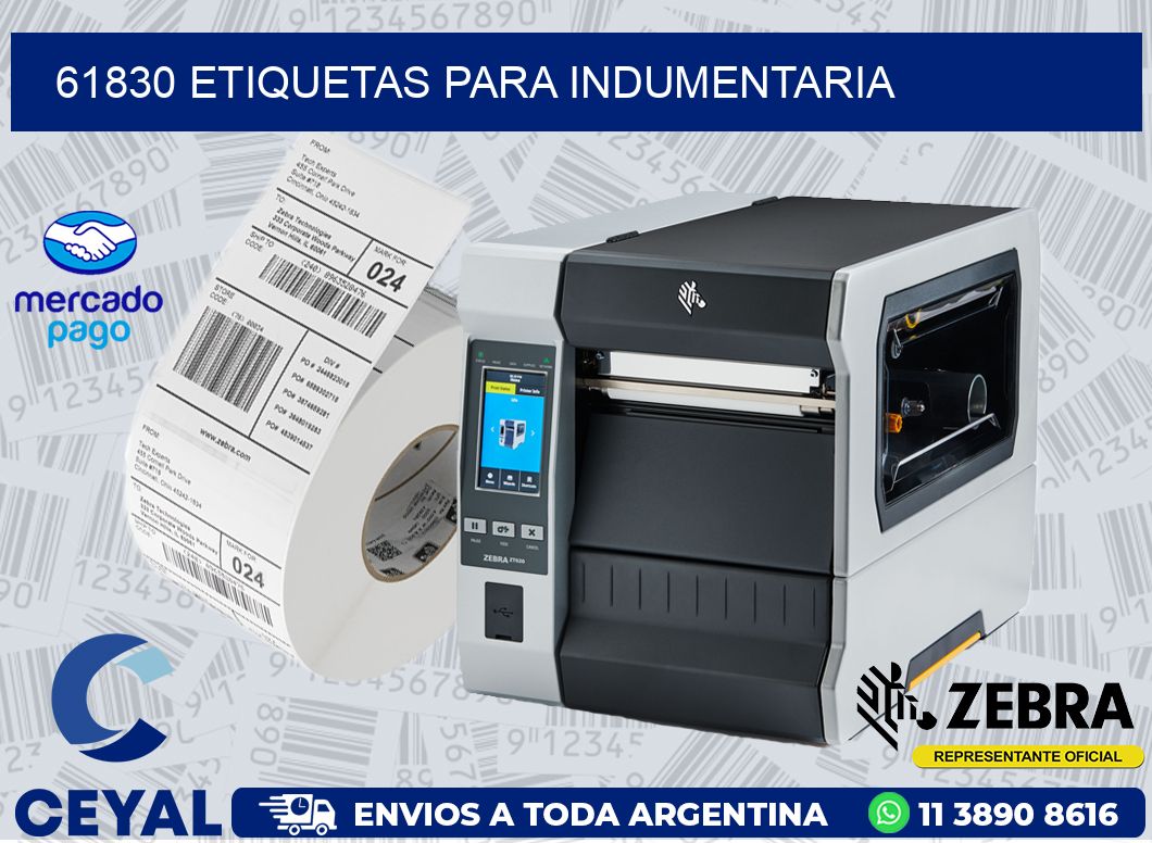 61830 ETIQUETAS PARA INDUMENTARIA