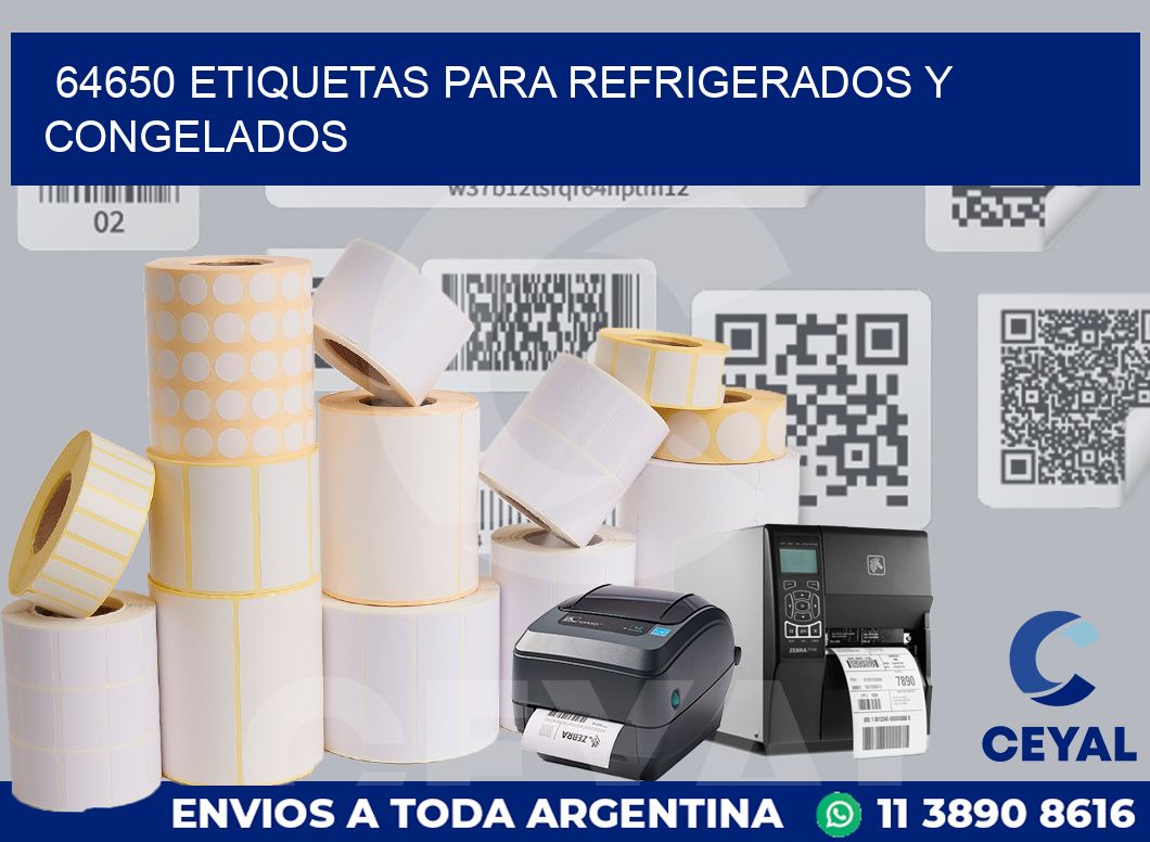 64650 ETIQUETAS PARA REFRIGERADOS Y CONGELADOS