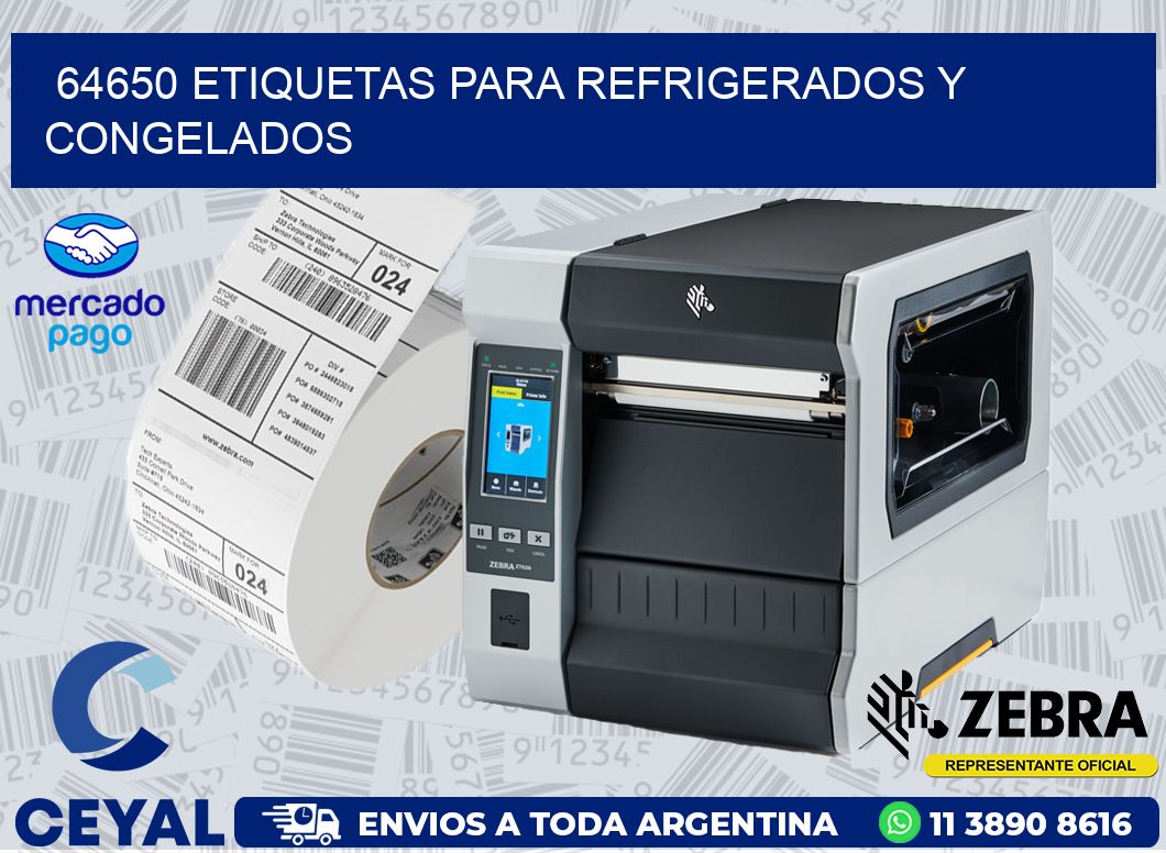 64650 ETIQUETAS PARA REFRIGERADOS Y CONGELADOS