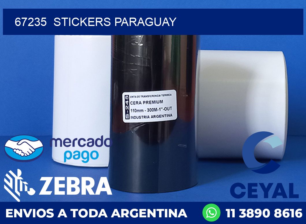 67235 STICKERS PARAGUAY