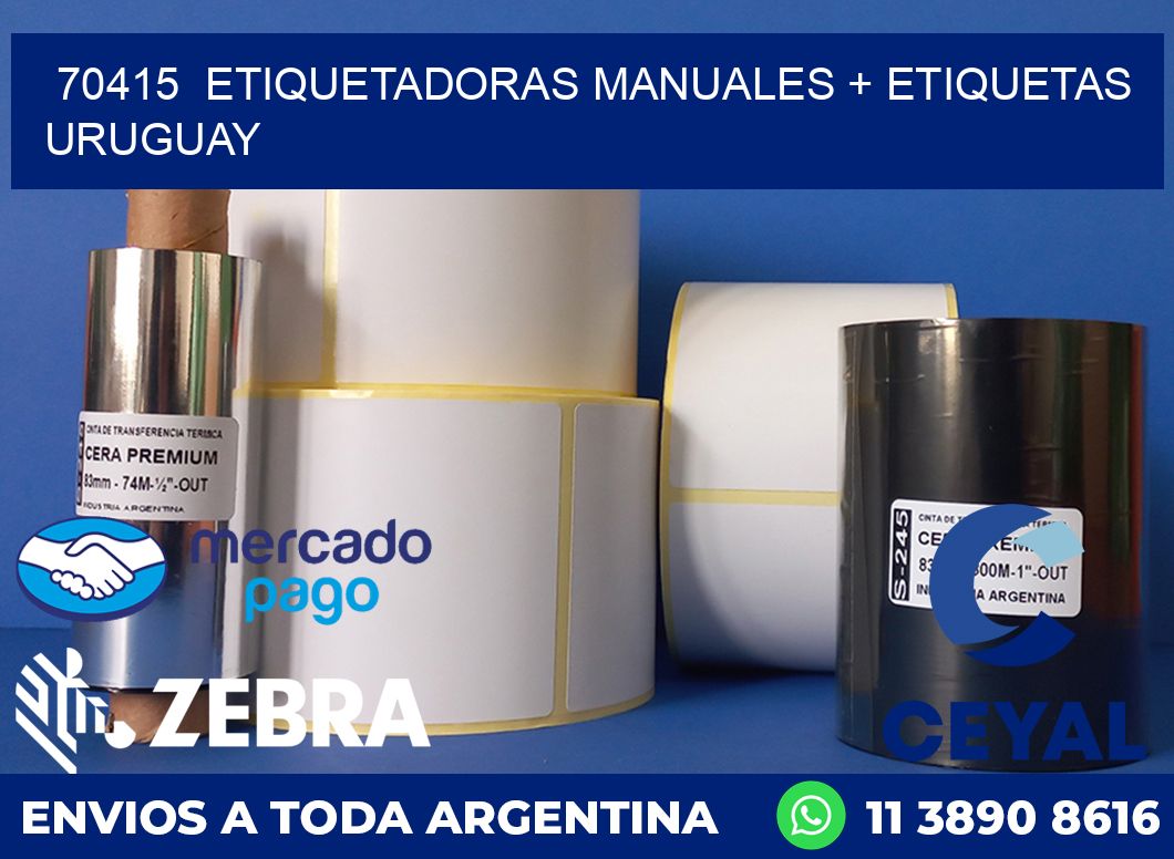 70415 ETIQUETADORAS MANUALES + ETIQUETAS URUGUAY